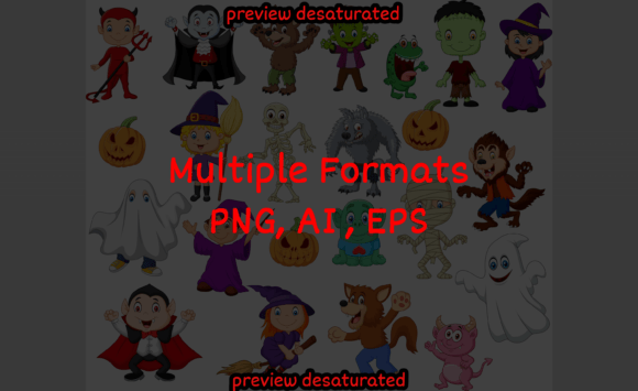 Download Cartoon Children with Halloween Costume - Premium Resources